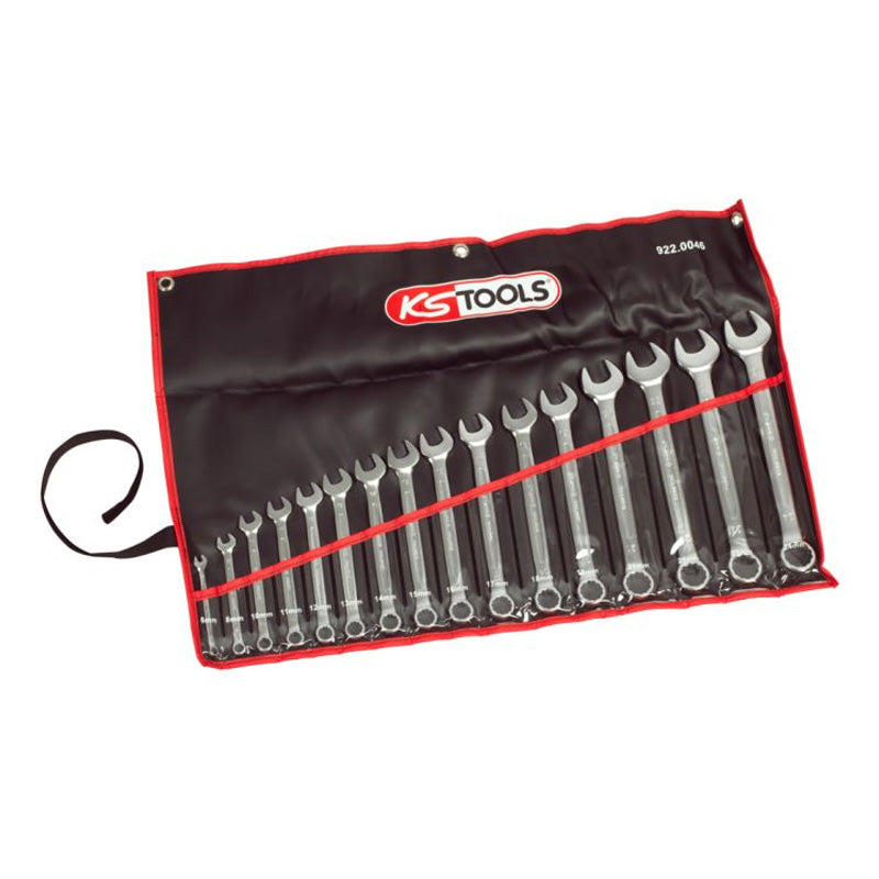 Trousse de 16 clés mixtes métriques, 6 à 24 mm - KS TOOLS - 922.0046