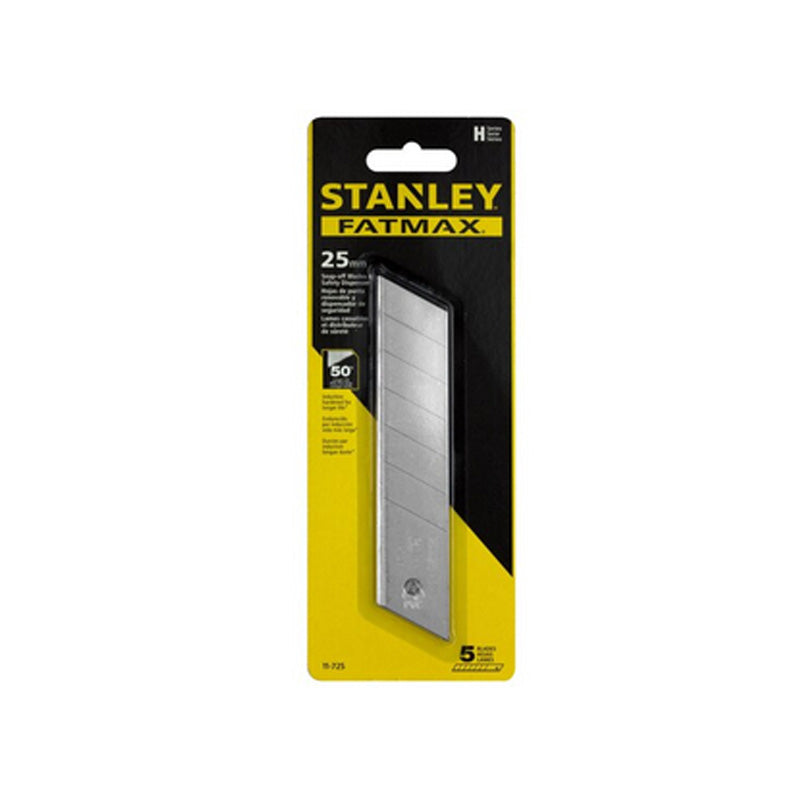 Lames de cutter 25mm - carte 5 lames - fatmax - STANLEY - 0-11-725