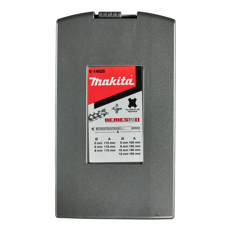 Coffret de 7 forets NEMESIS II MAKITA E-14928 à emmanchement SDS-Plus (courts)