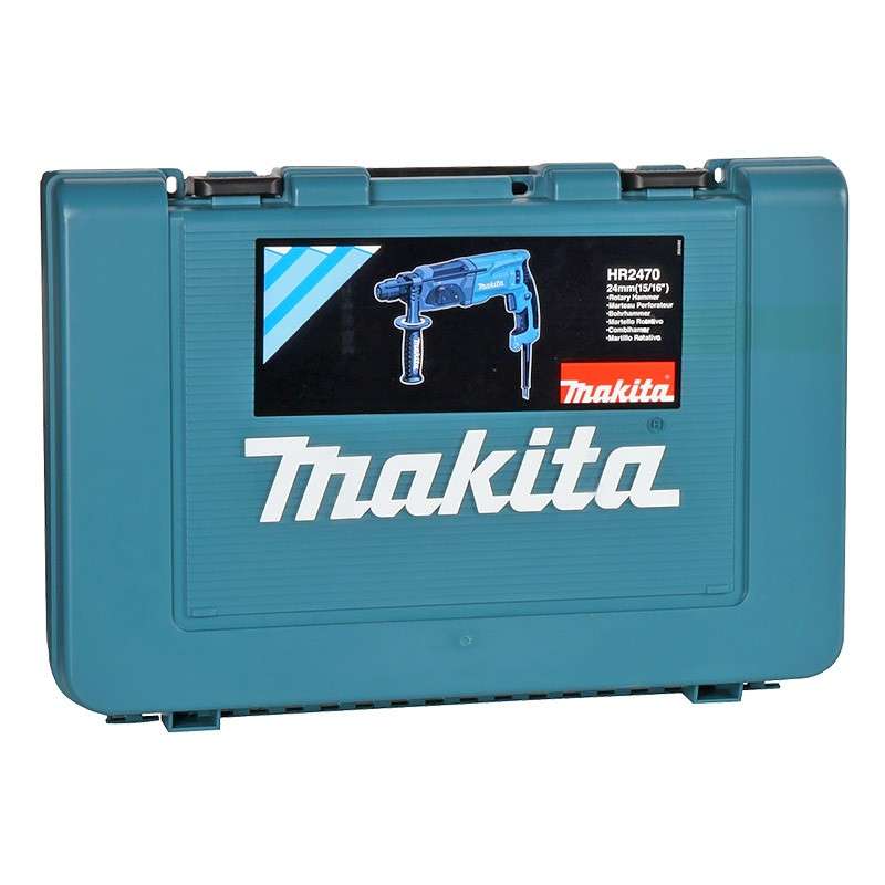 Perforateur burineur MAKITA HR2470 SDS-Plus 780W + Coffret 17 pièces D-42444