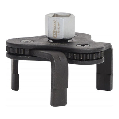 Clé araignée pour filtre à huile 3/8'' + 1/2'', diamètre 62-102 mm  - KS TOOLS - 150.9313