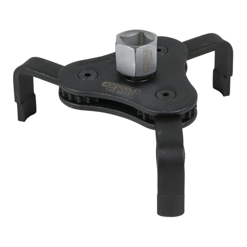 Clé araignée pour filtre à huile 3/8'' + 1/2'', diamètre 62-102 mm  - KS TOOLS - 150.9313