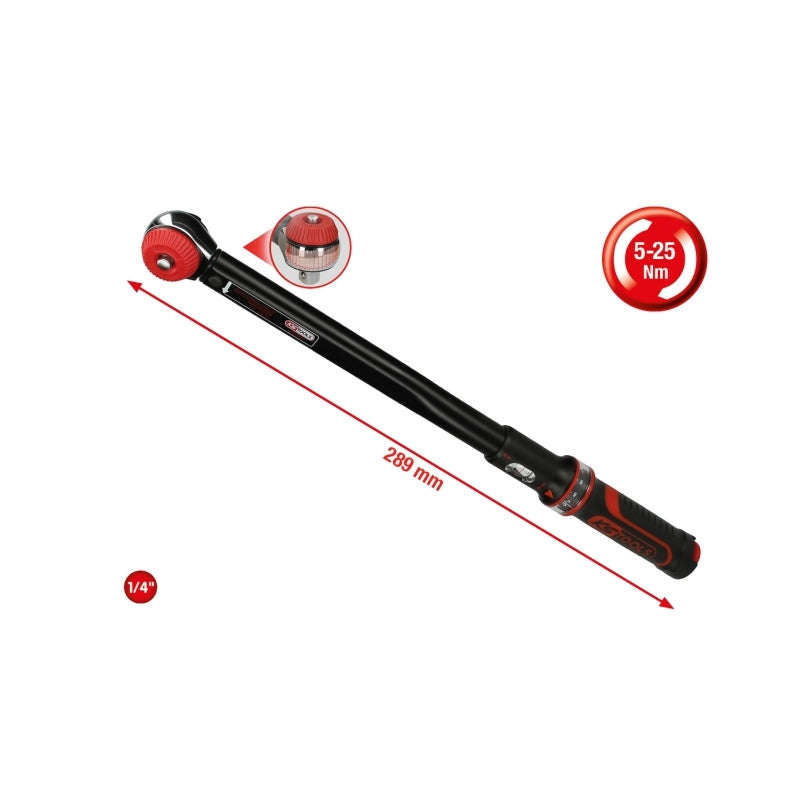 Clé dynamométrique ERGOTORQUEprécision® 1'', 200-1000 Nm  - KS TOOLS - 516.1495