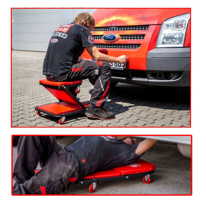 Chariot de visite convertible en tabouret d’atelier, 1020x460mm  - KS TOOLS - 500.8011