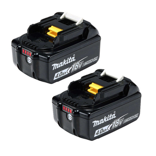 Lot de 2 Batteries MAKITA BL1840B Li-ion 18 V 4,0 Ah avec témoin de charge
