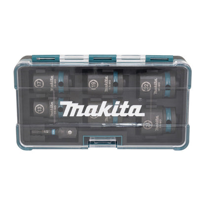 Coffret de 6 douilles MAKITA IMPACT BLACK + Adaptateur HEXA 1/4''E-16592