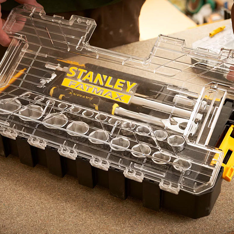 Coffret de douilles stakbox l - 1/2’’ - jeu de 26 pcs - fatmax - STANLEY - FMMT98103-1