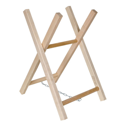 Chevalet porte buche RIBIMEX en bois 2 branches