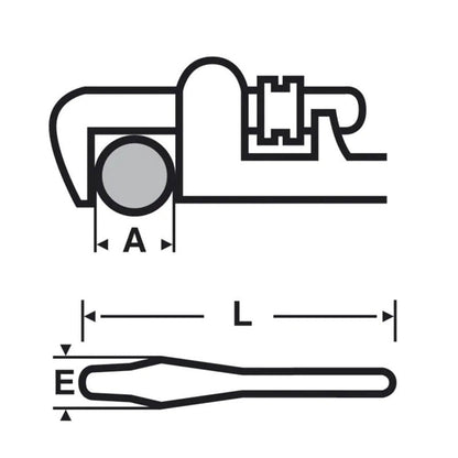 Clé Stillson acier 24” VIRAX 012560