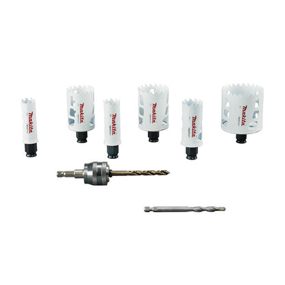 Coffret scies cloches BiM MAKITA E-14261, Ezychange TCT, 8 pcs, 22 - 68 mm