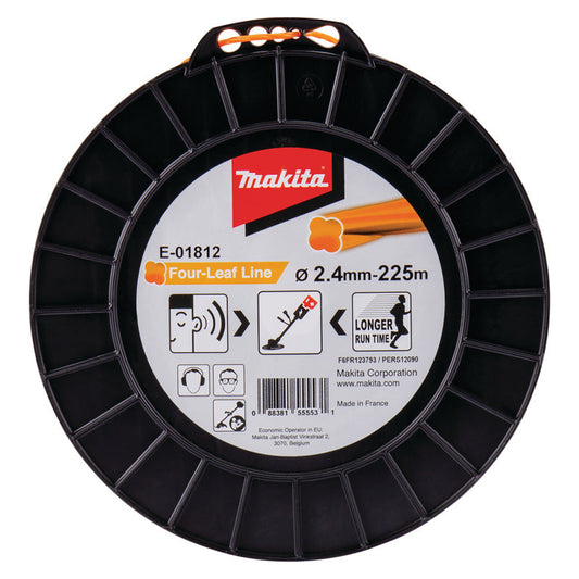 Fil nylon Trèfle torsadé MAKITA E-01812 2,4mm x 225m