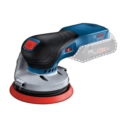 Ponceuse excentrique sans-fil BOSCH GEX 18V-125 - 0 601 372 201 Professional (vendu sans batterie) en carton avec accessoires