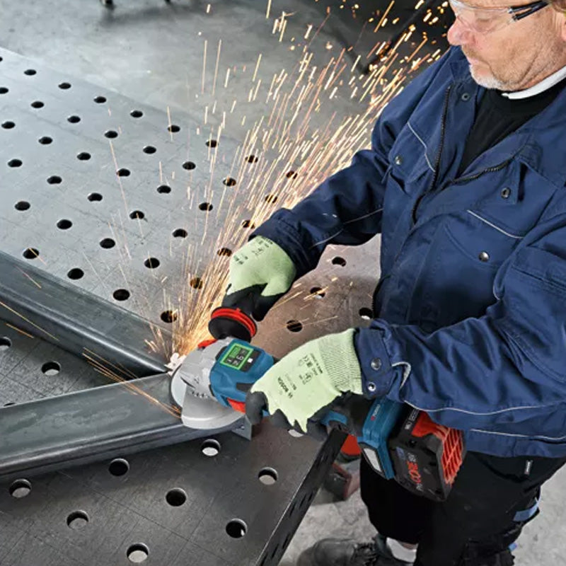 Meuleuse Ø125mm BOSCH GWS 18V-15 SC + 2 batteries Procore 18V 5.5 Ah + 1 chargeur GAL 18V-160 - L-Boxx