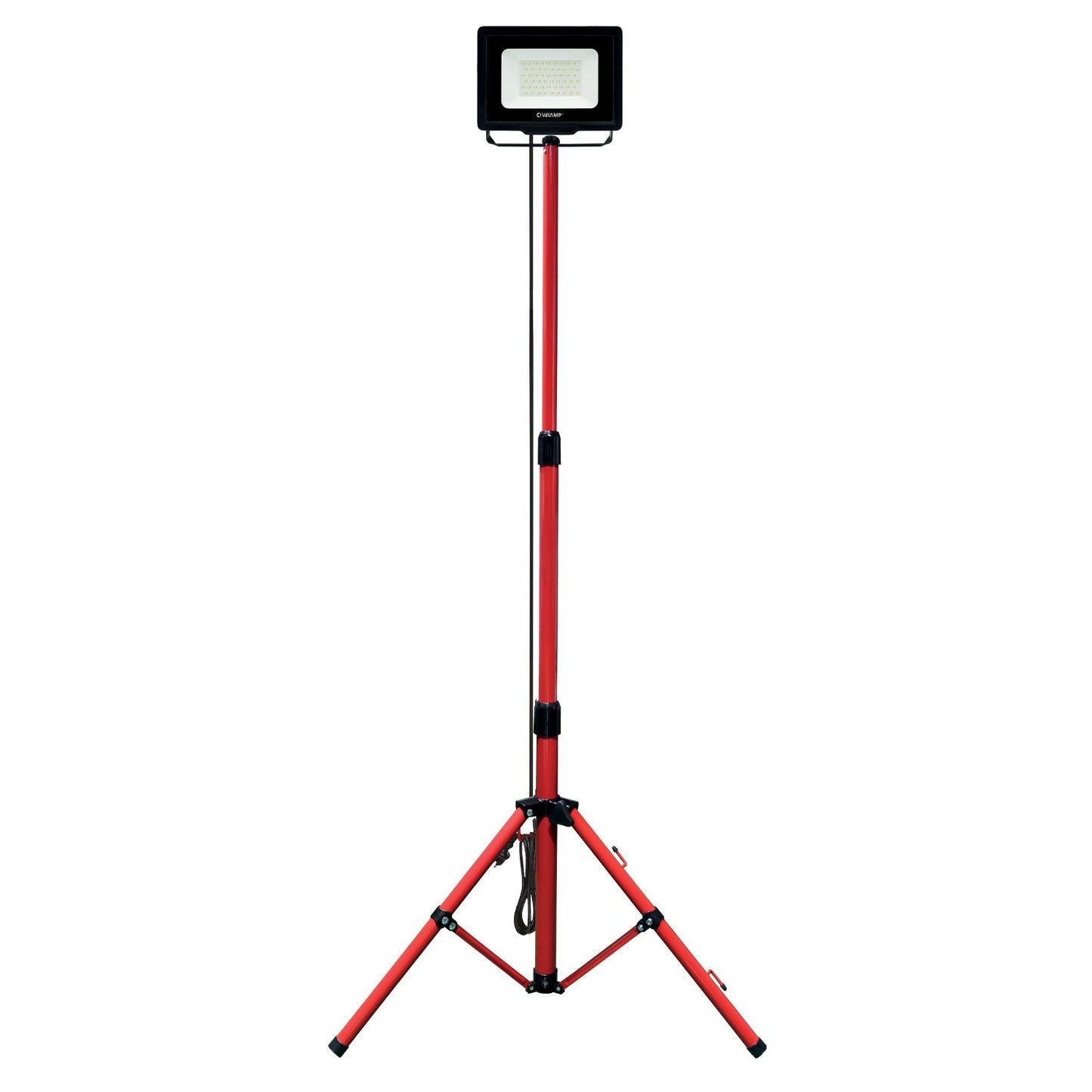 WAINGRO + TRÉPIED : Projecteur LED SMD 50W IP65, noir 4000K avec trépied et câble 3m - VELAMP - IS746NG