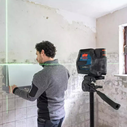 Laser combiné  BOSCH GCL 12V-50-22 CG + Support RM 20 + Batterie GBA 12V 2.0Ah en L-Boxx