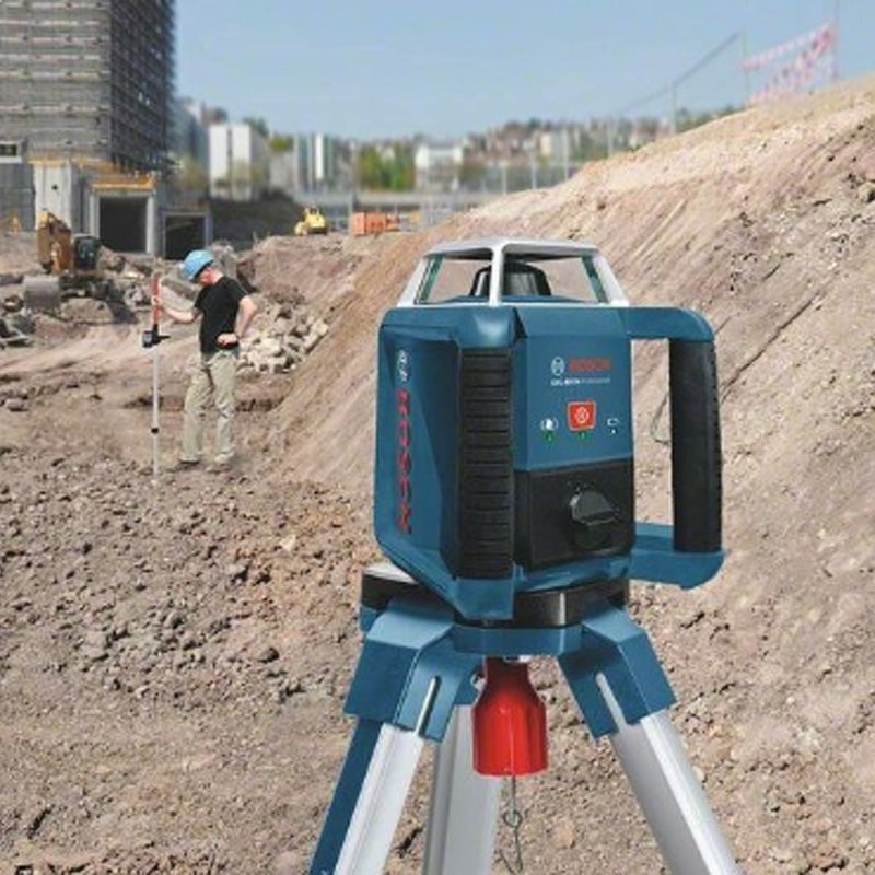 Laser rotatif BOSCH GRL 400 H + Cellule de réception LR 45 + Batteries NiMH en L-Boxx