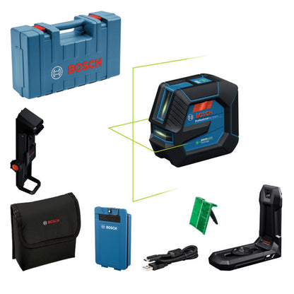 Laser lignes BOSCH GLL 20-22 G + Batterie BA 3.7V 3.0Ah en coffret