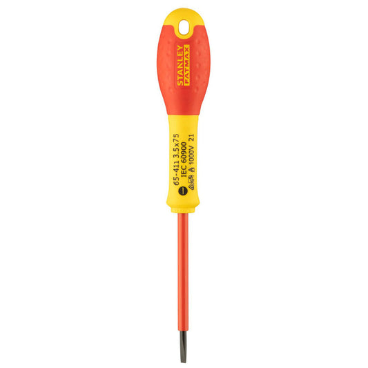 Tournevis électricien isolé 1000v 3,5x75mm fatmax - STANLEY - 1-65-411