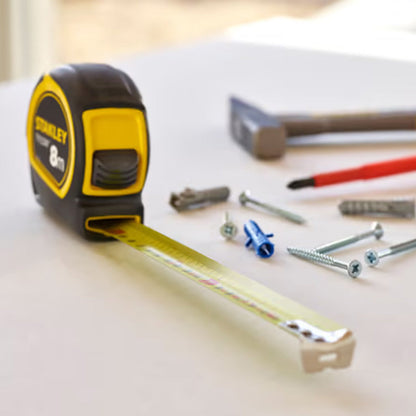 Mesure 8 m x 25 mm bi-matière tylon - STANLEY - 0-30-657