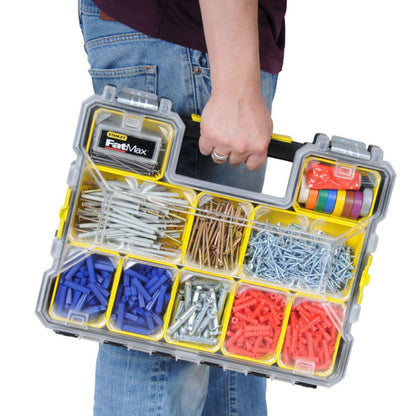 Organiseur étanche profondeur 64mm - 10 compartiments amovibles - fatmax - STANLEY - 1-97-517