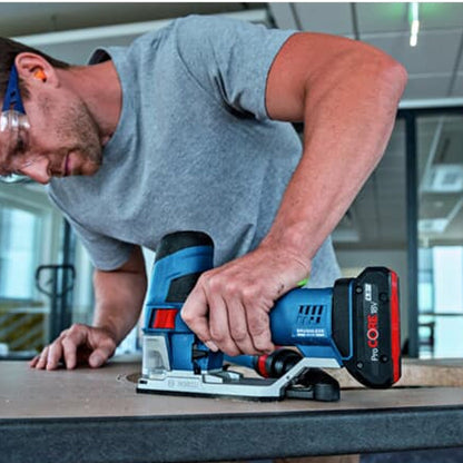 Pack 4 outils 18V BOSCH  : GSR 18V-90C + GKT 18V-52GC + GST 18V-155 SC+ GEX 18V-125 + 1 batterie 4,0 Ah (ProCORE) + 2 batteries 5,5 Ah (ProCORE) + GAL 1880CV (L)