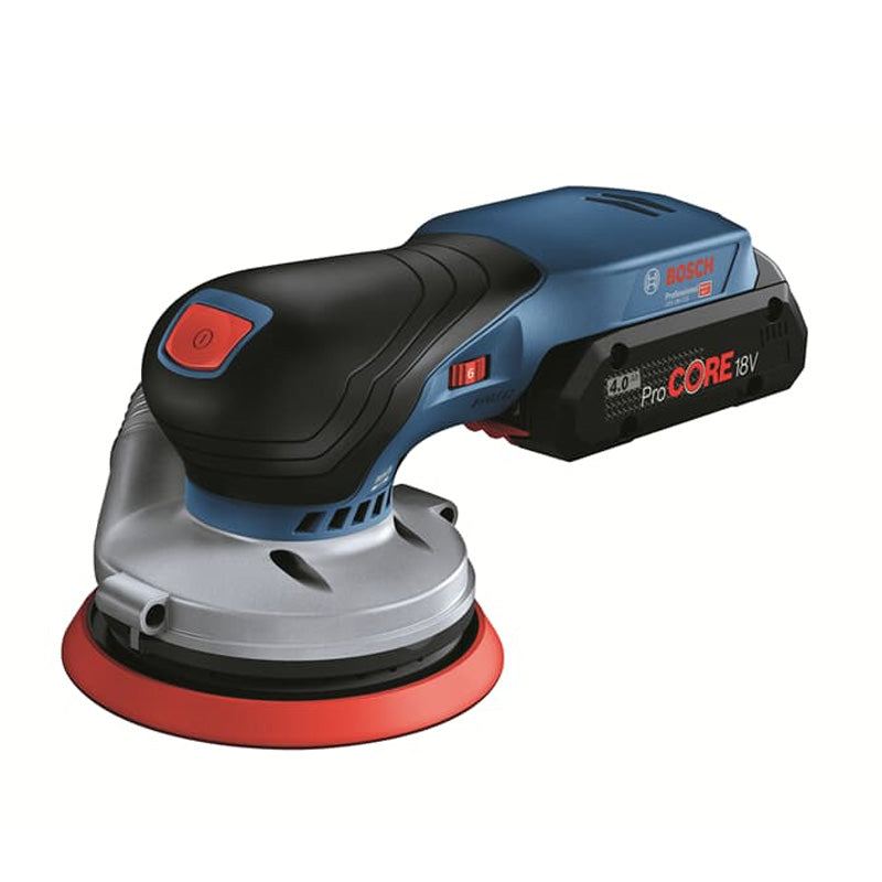 Pack 4 outils 18V BOSCH  : GSR 18V-90C + GKT 18V-52GC + GST 18V-155 SC+ GEX 18V-125 + 1 batterie 4,0 Ah (ProCORE) + 2 batteries 5,5 Ah (ProCORE) + GAL 1880CV (L)