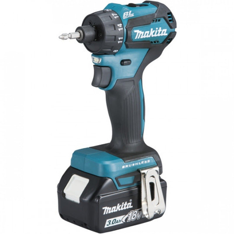 Perceuse visseuse compacte Brushless 2x3Ah 18V LXT ® MAKITA DDF083RFJ en MAKPAC