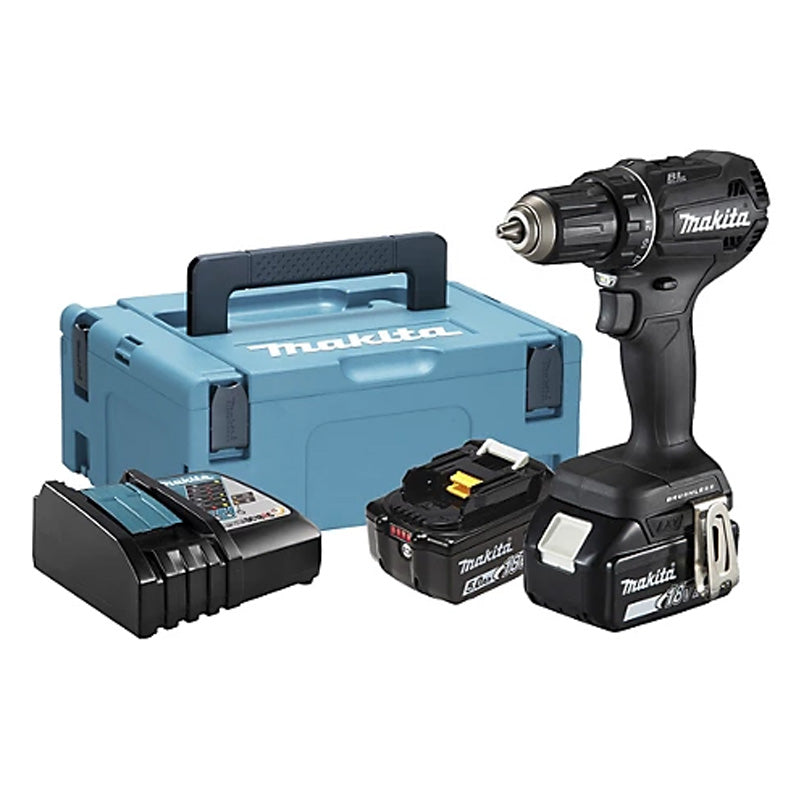 Perceuse visseuse Brushless 2x5Ah 18V LXT ® MAKITA DDF485RTJB en MAKPAC
