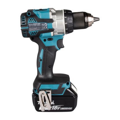 Perceuse visseuse LXT® MAKITA DDF489RTJ 18 V Li-Ion 70 Nm 5 Ah