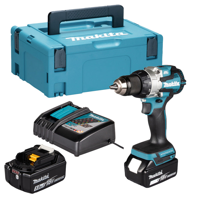 Perceuse visseuse LXT® MAKITA DDF489RTJ 18 V Li-Ion 70 Nm 5 Ah