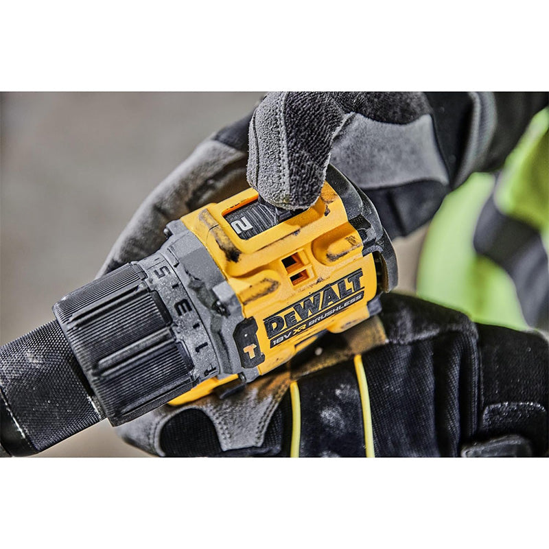 Perceuse-visseuse à percussion compacte 18V DEWALT DCD805P2T-QW avec coffret et 2 batteries 5,0 Ah