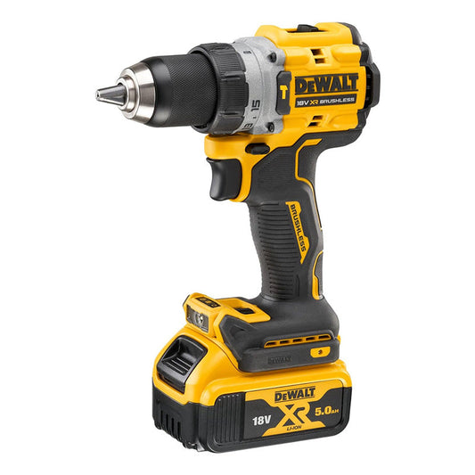 Perceuse-visseuse à percussion compacte 18V DEWALT DCD805P2T-QW avec coffret et 2 batteries 5,0 Ah