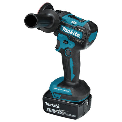 Polisseuse à batterie 50/75 mm Li-Ion LXT MAKITA DPV300RTJ avec 2 batteries 5,0 Ah, 1 chargeur et MAKPAC