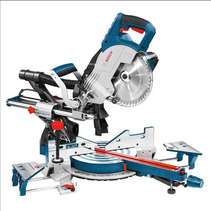 Scie à onglets radiale Ø216 BOSCH 0601B19100 - GCM 8 SJL Professional - 1600W + Piètement BOSCH GTA 2500 W