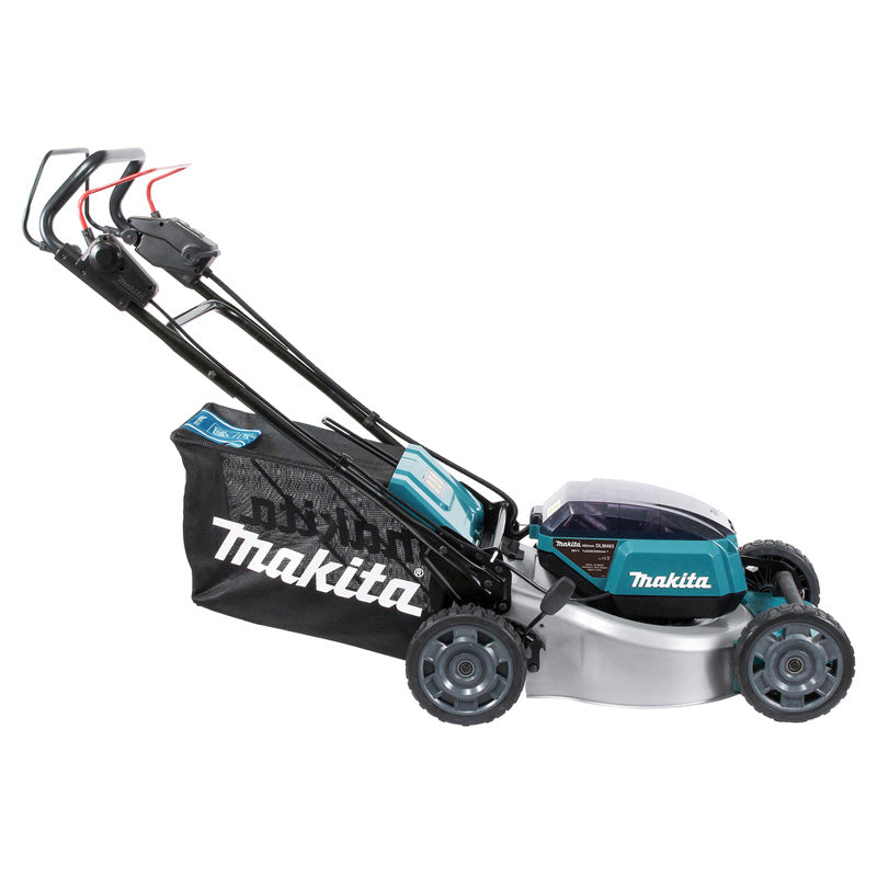 Tondeuse 46 cm LXT 36 V MAKITA DLM465PT4 avec 4 batteries 18 V 5,0 Ah et chargeur rapide