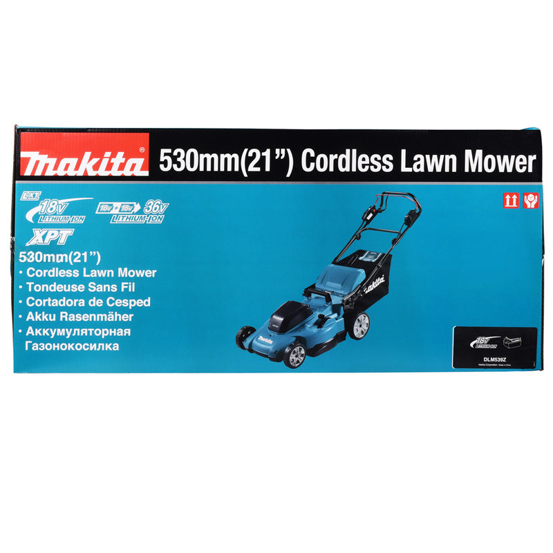 Tondeuse autotractée MAKITA DLM539Z 53 cm 2x18V Li-Ion (vendu sans batterie)