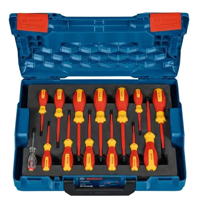 Tournevis VDE Screwdriver Set mixed 14pc - BOSCH - 1600A02NF9