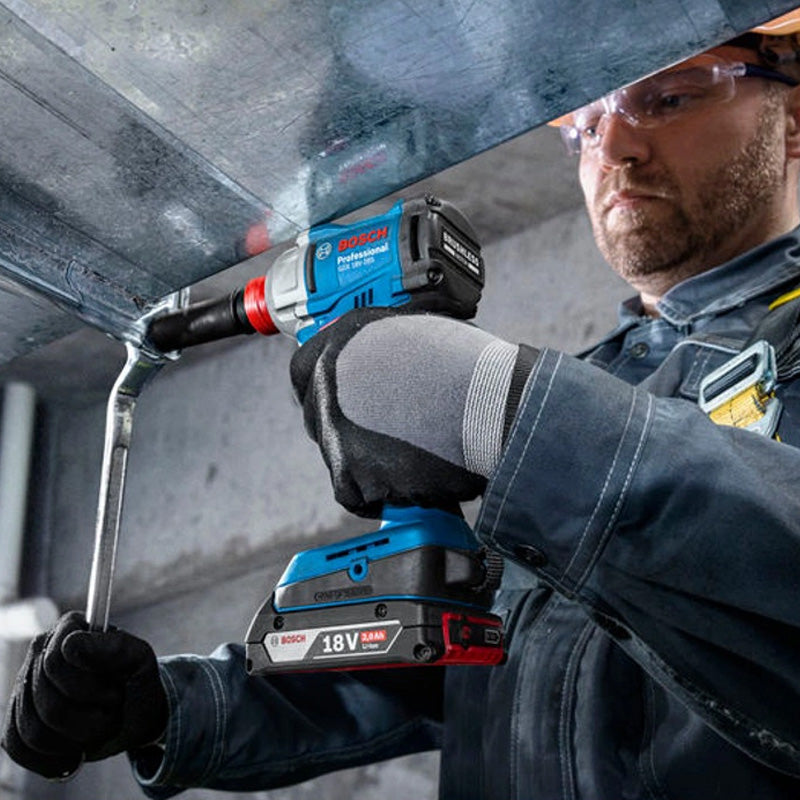 Visseuse à chocs/boulonneuse sans-fil BOSCH 06019N2100 GDX 18V-285 en L-boxx 136 (sans batteries, sans chargeur)