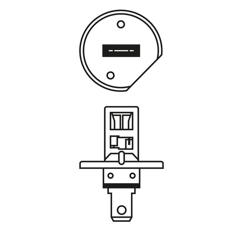 Pack 2 ampoules BOSCH 1987301105 projecteur longue portée H1 12V 55W P14.5s