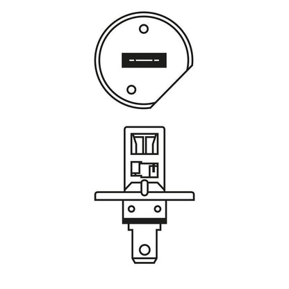 Pack 2 ampoules BOSCH 1987301105 projecteur longue portée H1 12V 55W P14.5s