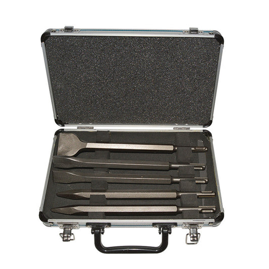 Coffret de 5 pièces MAKITA D-42379 à emmanchement SDS-Plus (2 pointes, 2 burins, 1 burin large)