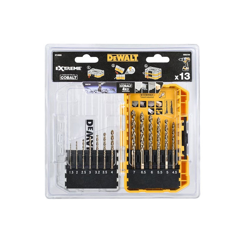 Coffret de 13 forêts métal DEWALT DT4968-QZ Extrême Cobalt HSS-CO