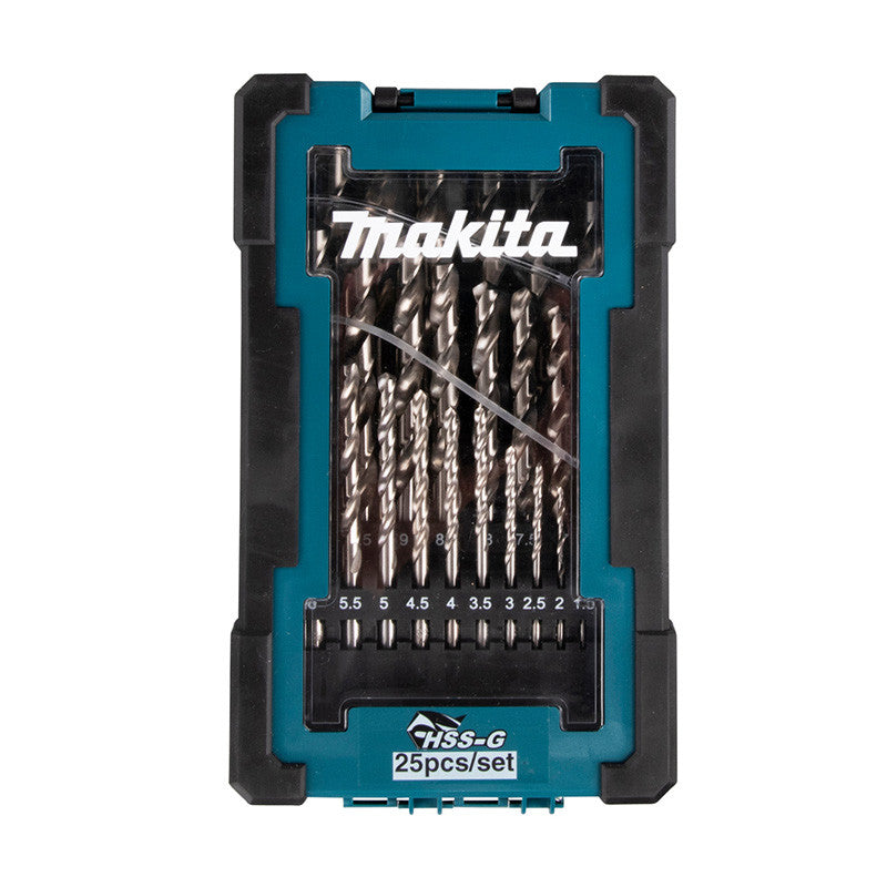 Coffret de 25 forets à métaux HSS-G MAKITA D-67555