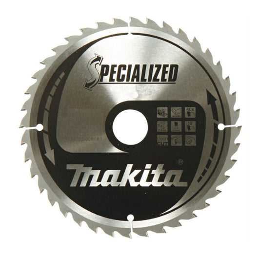 Lame carbure MAKITA B-33582 ''Specialized'' Panneaux sandwichs 235mmx30x50D pour scies circulaires