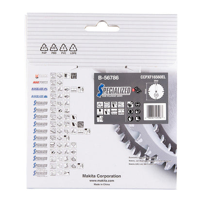 Lame pour scie circulaire TCT spécialisé MAKITA B-56786 165x20mm, 60 dents