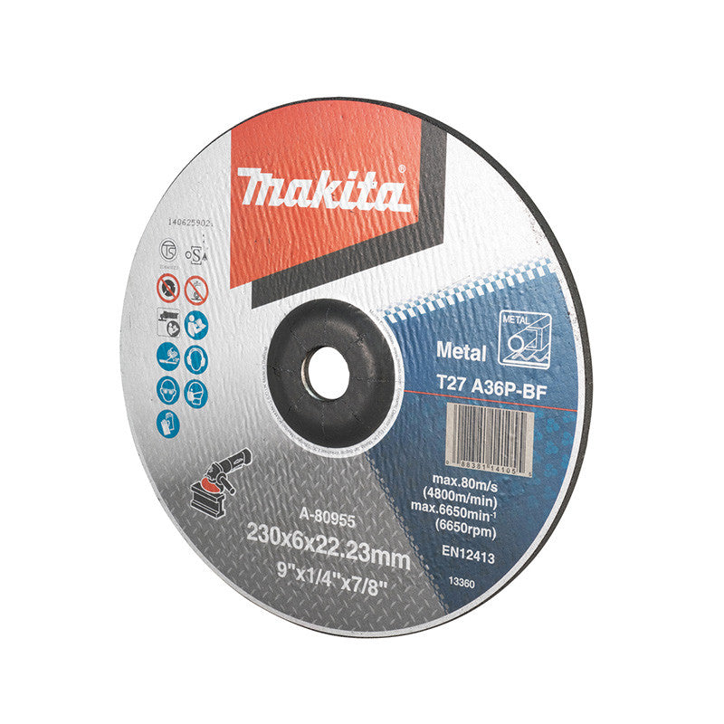 Meule à ébarber pour métal, ébavurages divers, pour meuleuses d'angle MAKITA A-80955