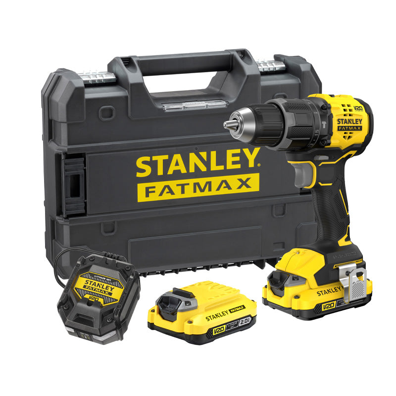 Perceuse Visseuse À Percussion 80 Nm Brushless - Lithium 18V - 2 Batteries 4 Ah En Kit Prostack - SFMCD726M2T-QW STANLEY FATMAX V20