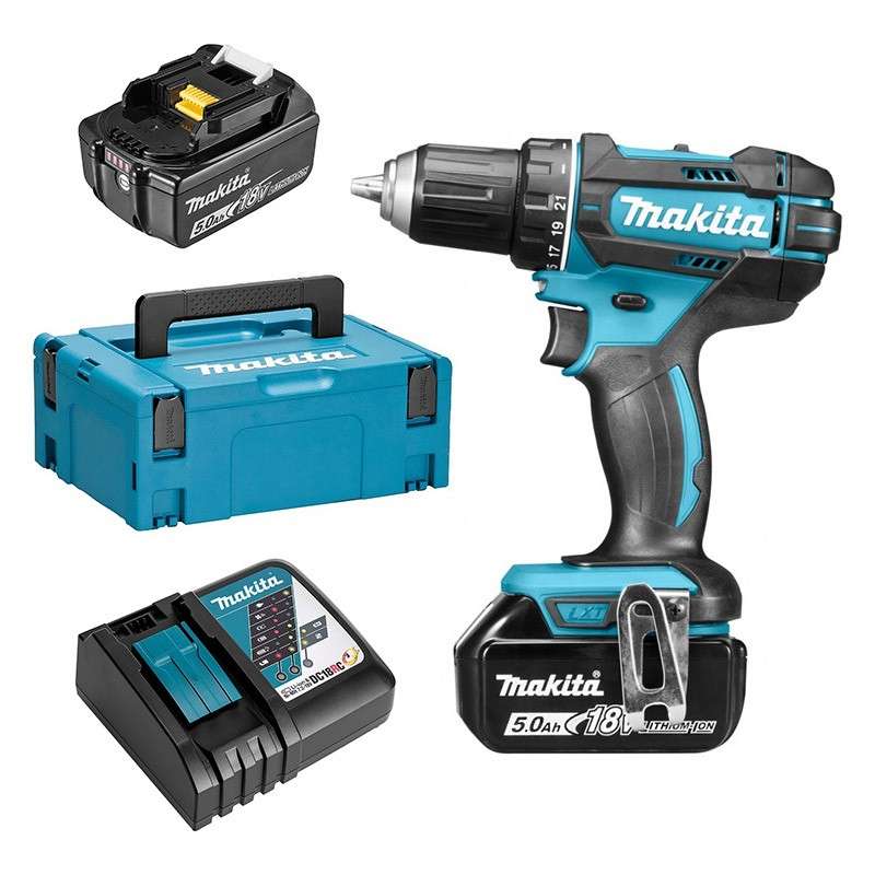 Perceuse visseuse MAKITA DDF482RTJ 18 V Li-Ion (2 x 5Ah) Ø 13 mm