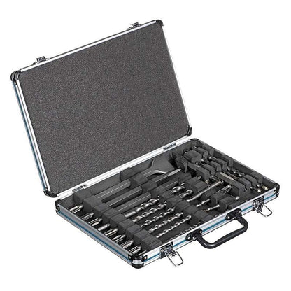 Perforateur burineur MAKITA HR2470 SDS-Plus 780W + Coffret 17 pièces D-42444