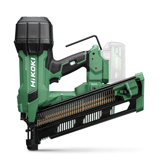 Cloueur charpentier Tête Ronde bande plastique 90mm 21°- 18V Brushless Hikoki NR1890DRAW9Z - Hitcase IV